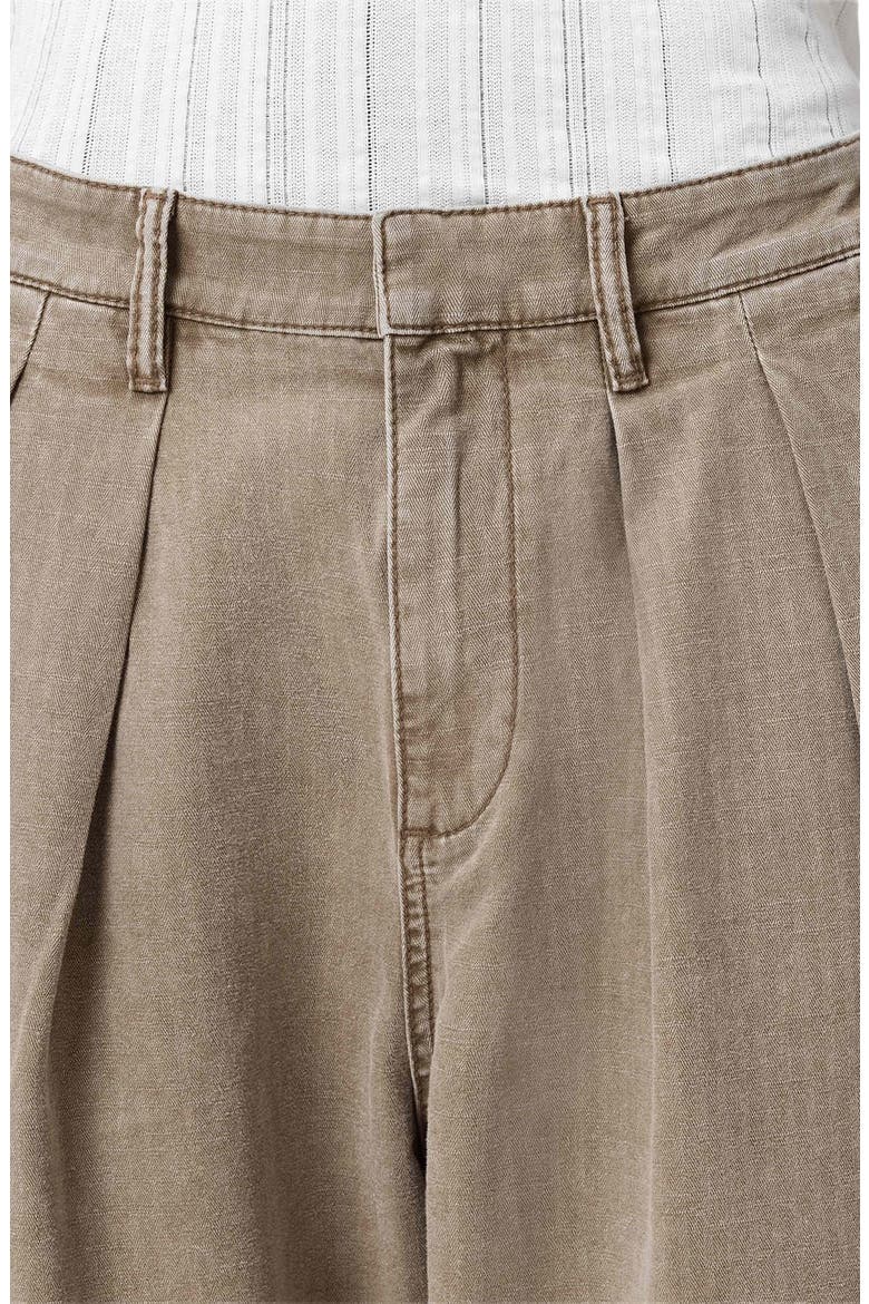 Becco Barrel Leg Pants, Alternate, color, STONE BROWN
