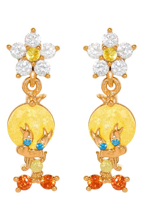 Tweety Bird Drop Earrings