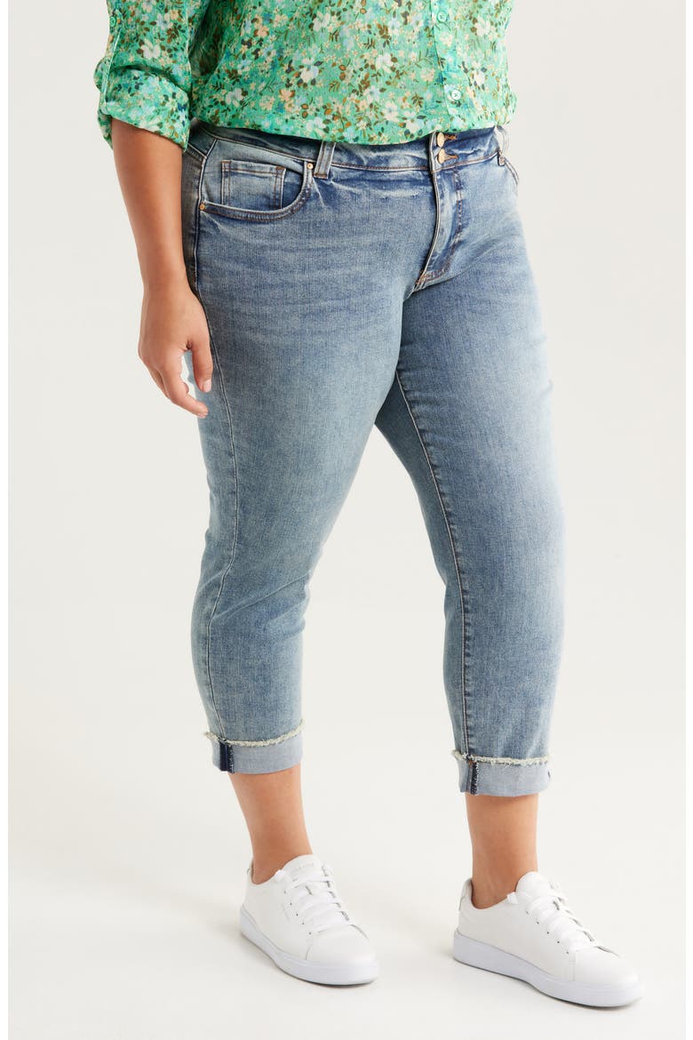 Amy Crop Straight Leg Jeans, Alternate, color, DETERMINATION