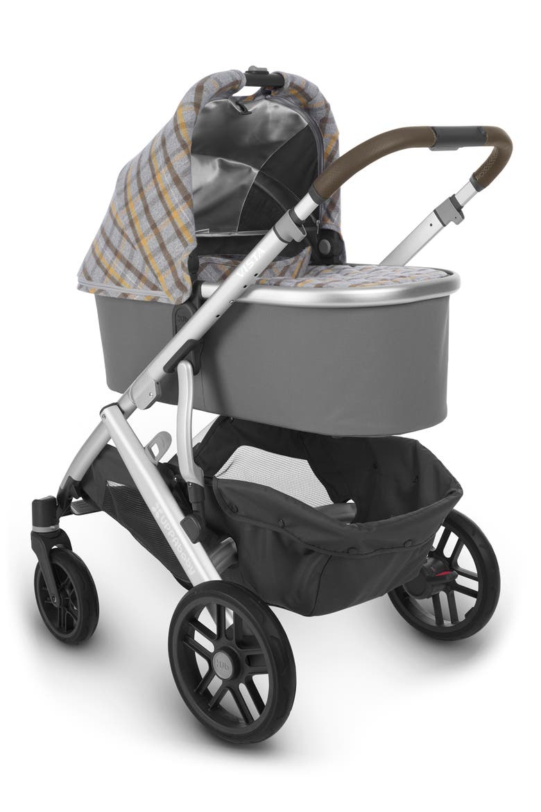 VISTA Spenser Convertible Stroller with Bassinet & Toddler Seat, Alternate, color, GREY/ YELLOW TARTAN