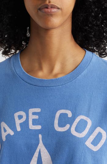 Cape Cod Sailing Cotton Graphic T-Shirt