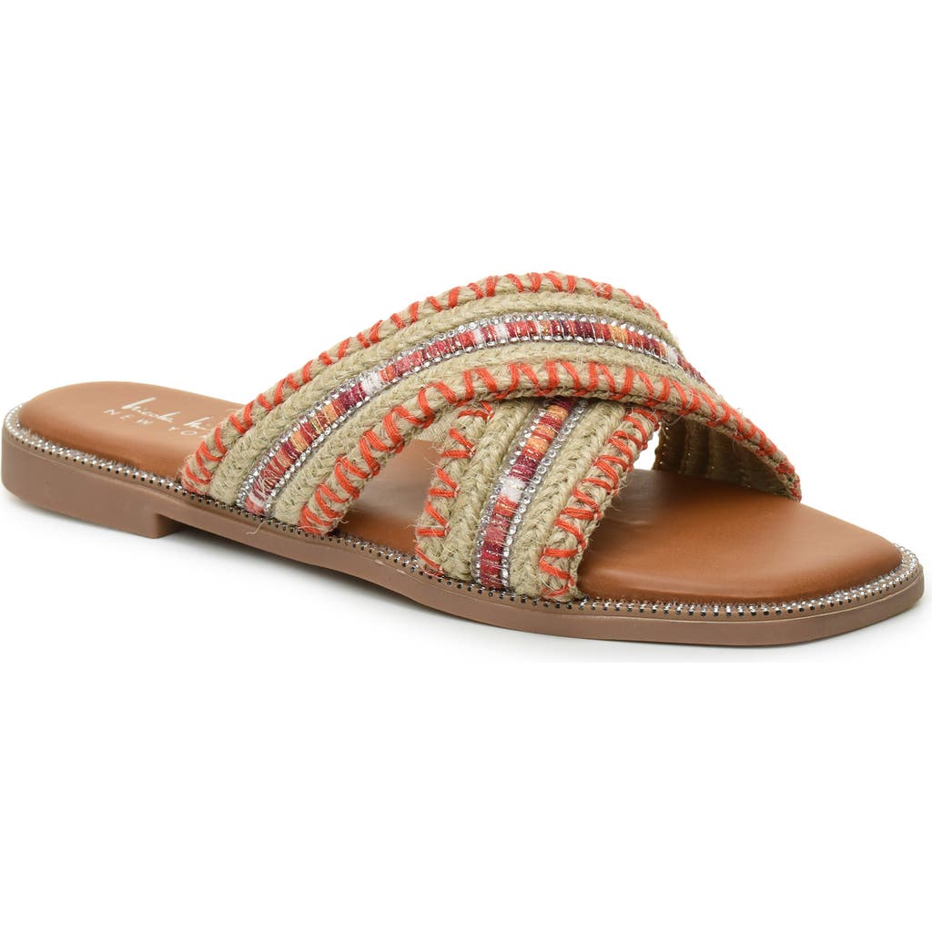 NICOLE MILLER NICOLE MILLER CROSSOVER SLIDE SANDAL