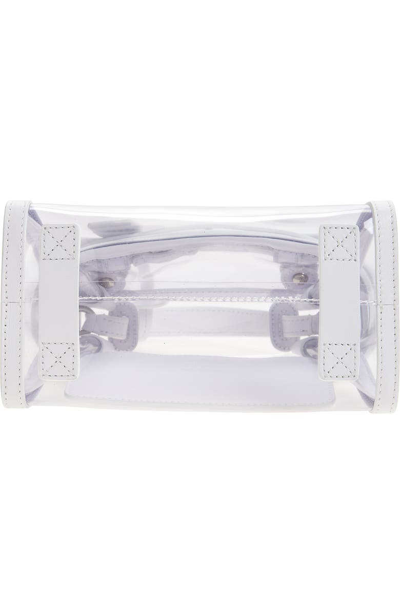 Moschino Tie Me Transparent Handbag, Alternate, color, One Color 10A Oi1