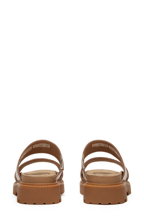 Timberland Clairemont Way Slide Sandal In Gold Metallic