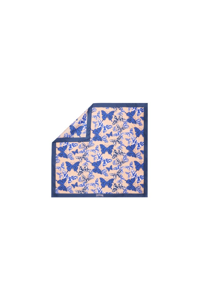 Silk Scarf Disco Butterflly, Main, color, Blush