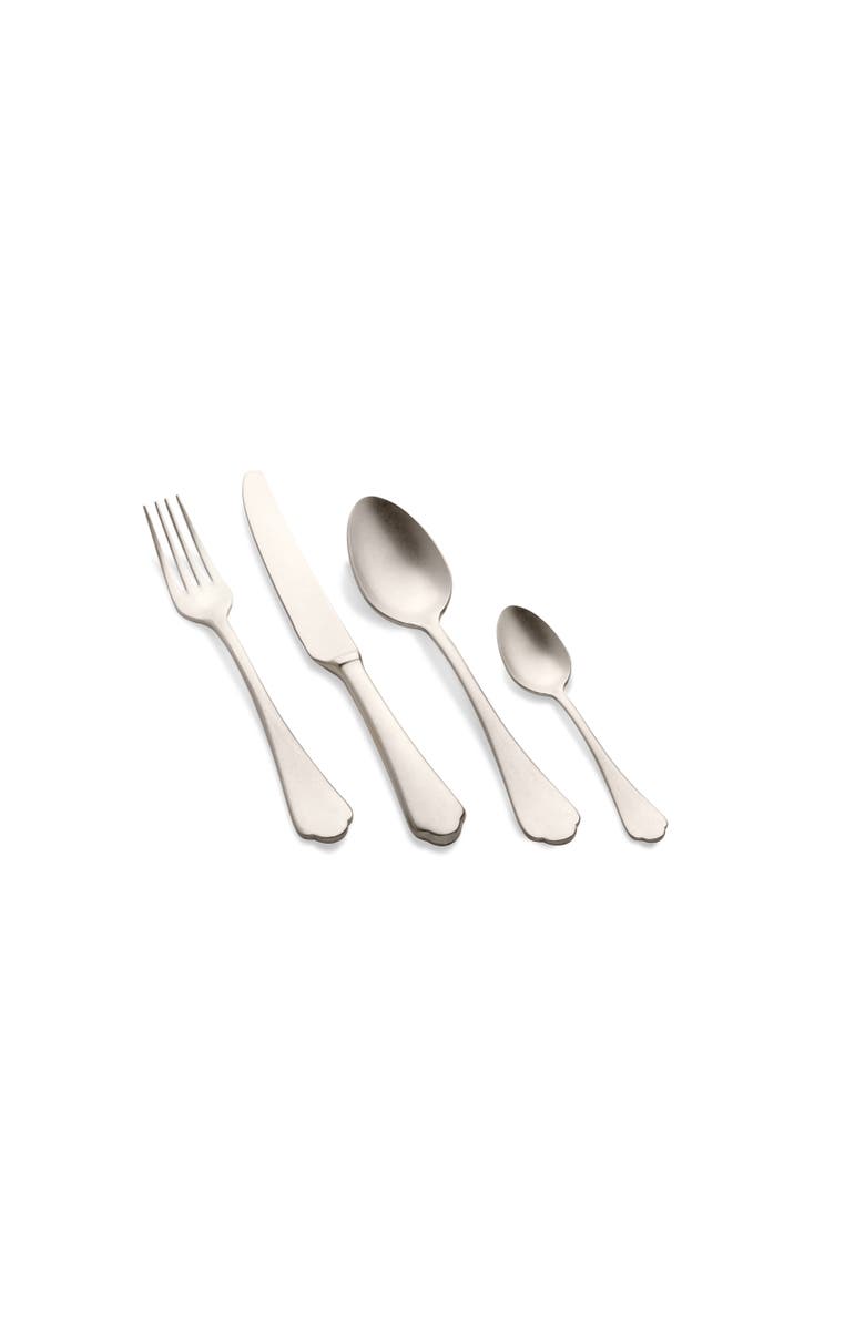 Mepra Dolce Vita Flatware Set - 5 Pieces, Alternate, color, Pewter Champagne