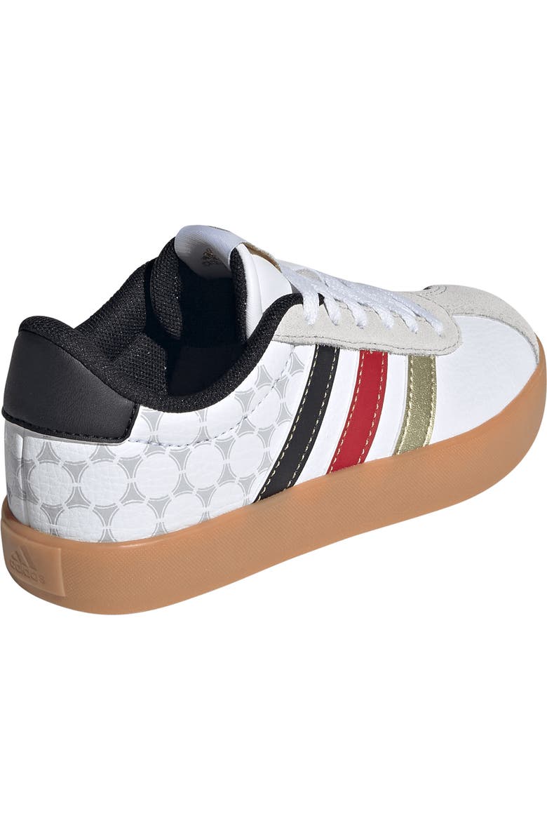 adidas Kids' VL Court 3.0 Sneaker, Alternate, color, White/ Core Black/ Gold