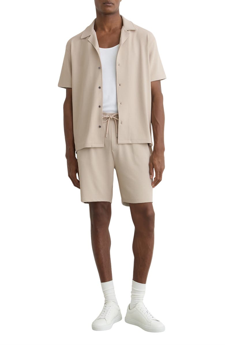 Reiss Cedric Camp Shirt, Alternate, color, Stone