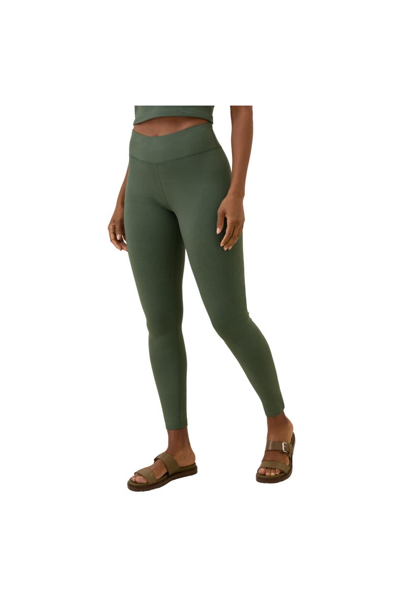 Pact Women’s Organic Cotton Go-To Legging, Main, color, Pine Green