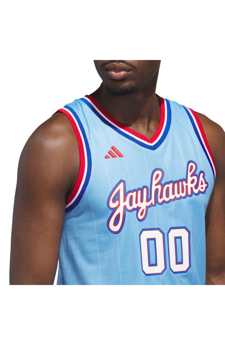 adidas Men's adidas #00 Light Blue Kansas Jayhawks Replica Swingman Jersey, Alternate, color, Light Blue