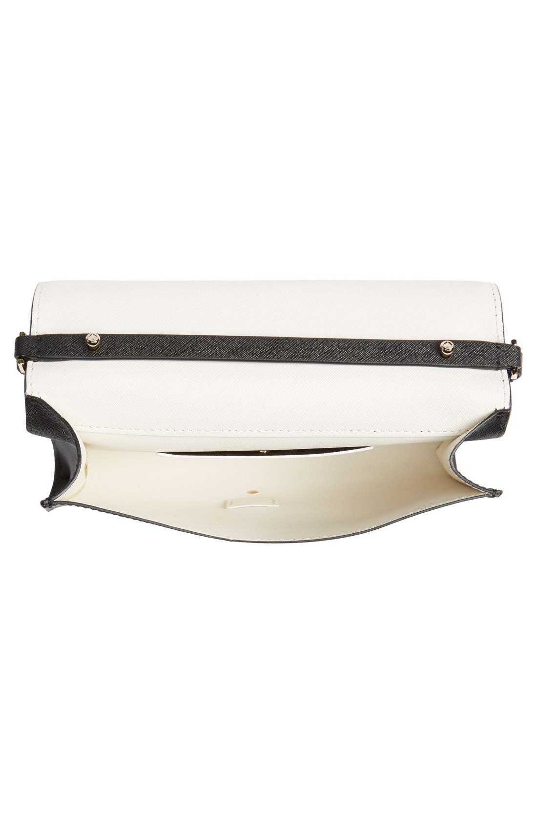 Kate Spade New York 'clement street - francie' textured leather clutch, Alternate, color, 