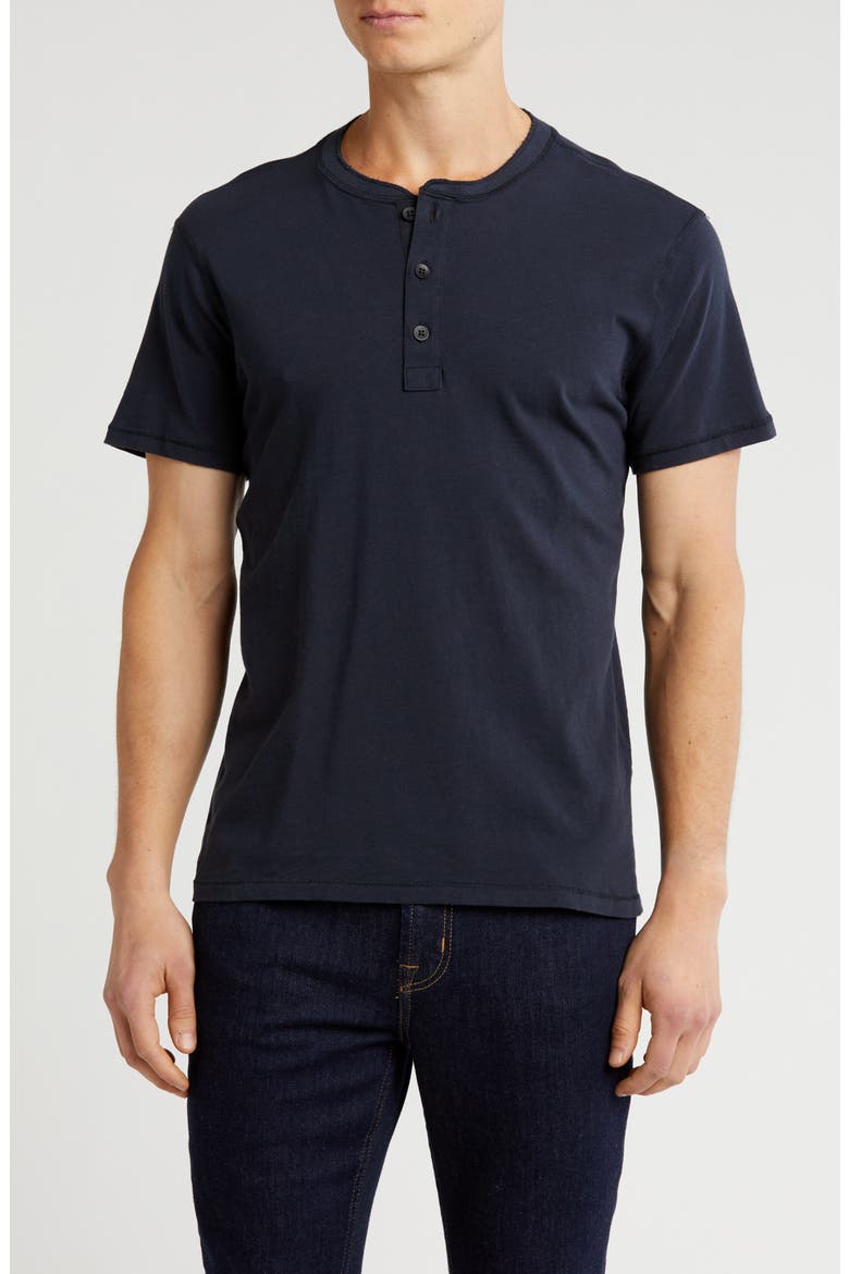 Classic Cotton Slub Jersey Henley, Main, color, NAVY