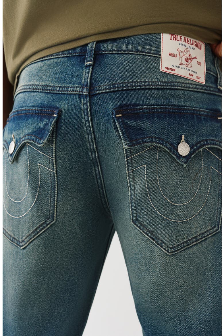 Geno Snap Flap Pocket Slim Jeans, Alternate, color, MEDIUM TOASTED CINNAMON WASH