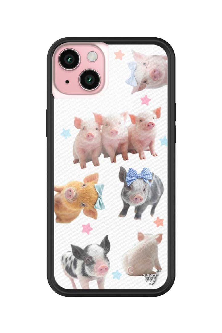 Little Piggies iPhone Case, Main, color, White