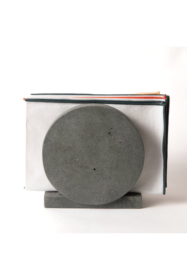 Napkin Holder, Alternate, color, Dark Green Terrazzo
