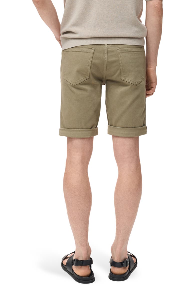 Denim Bermuda Shorts, Alternate, color, KHAKI GREEN