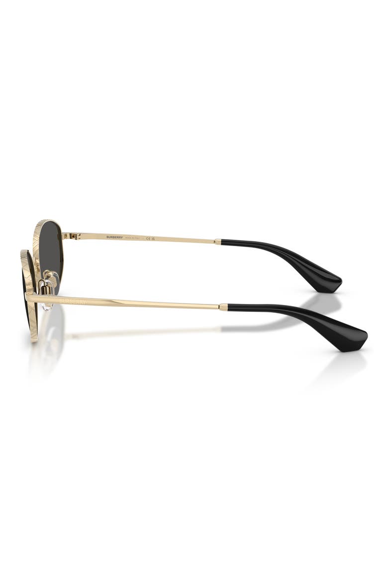 55mm Oval Sunglasses, Alternate, color, LIGHT GOLD / DARK GREY