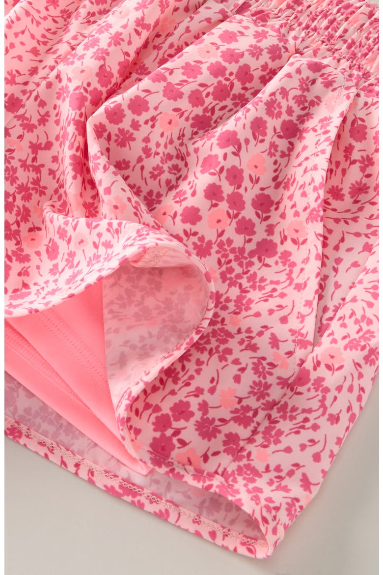 Kids' Out Pace Shorts, Alternate, color, PINK MULTI FLOWER PATCH
