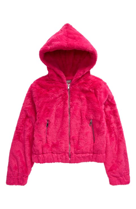 Kids' Teddy Faux Fur Hoodie (Big Kid)