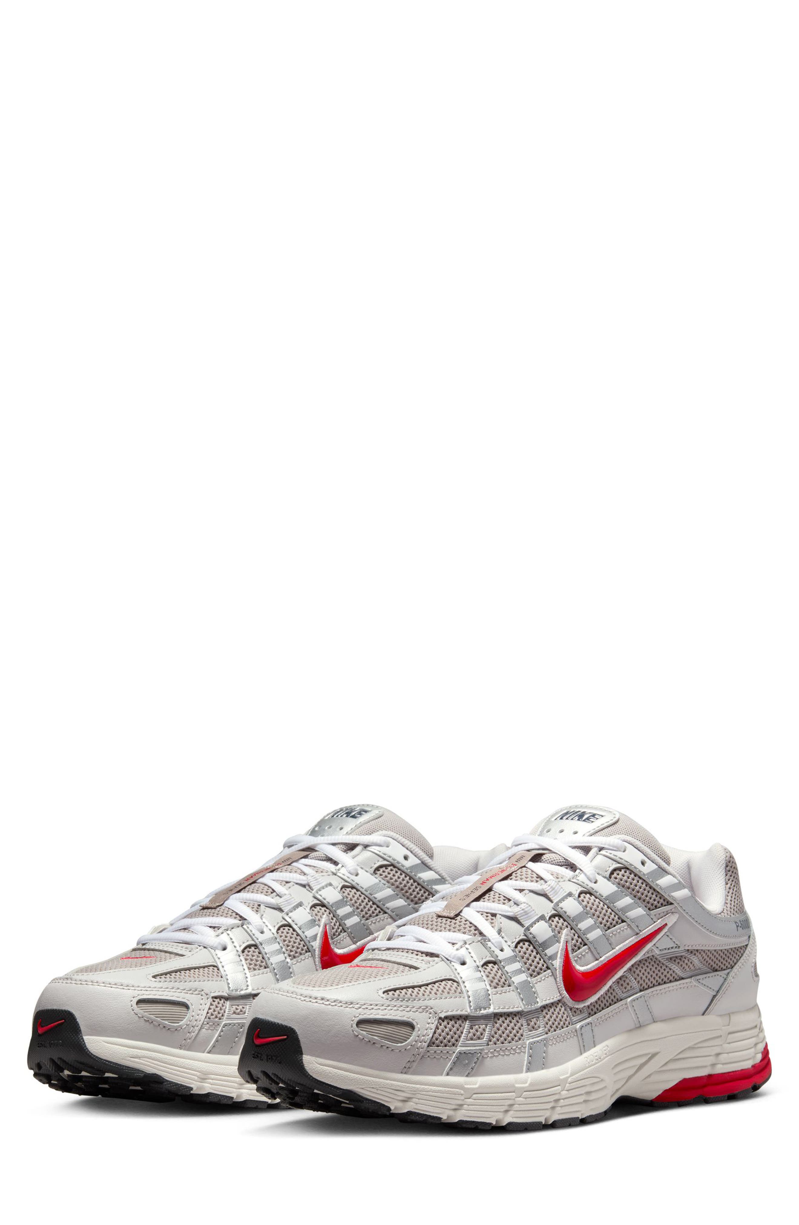 Nike P-6000 Sneaker, Main, color, College Grey/ Fire Red