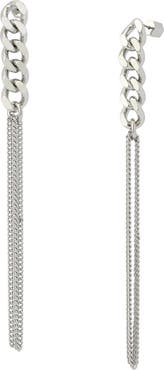 AllSaints Mix Chain Linear Drop Earrings
