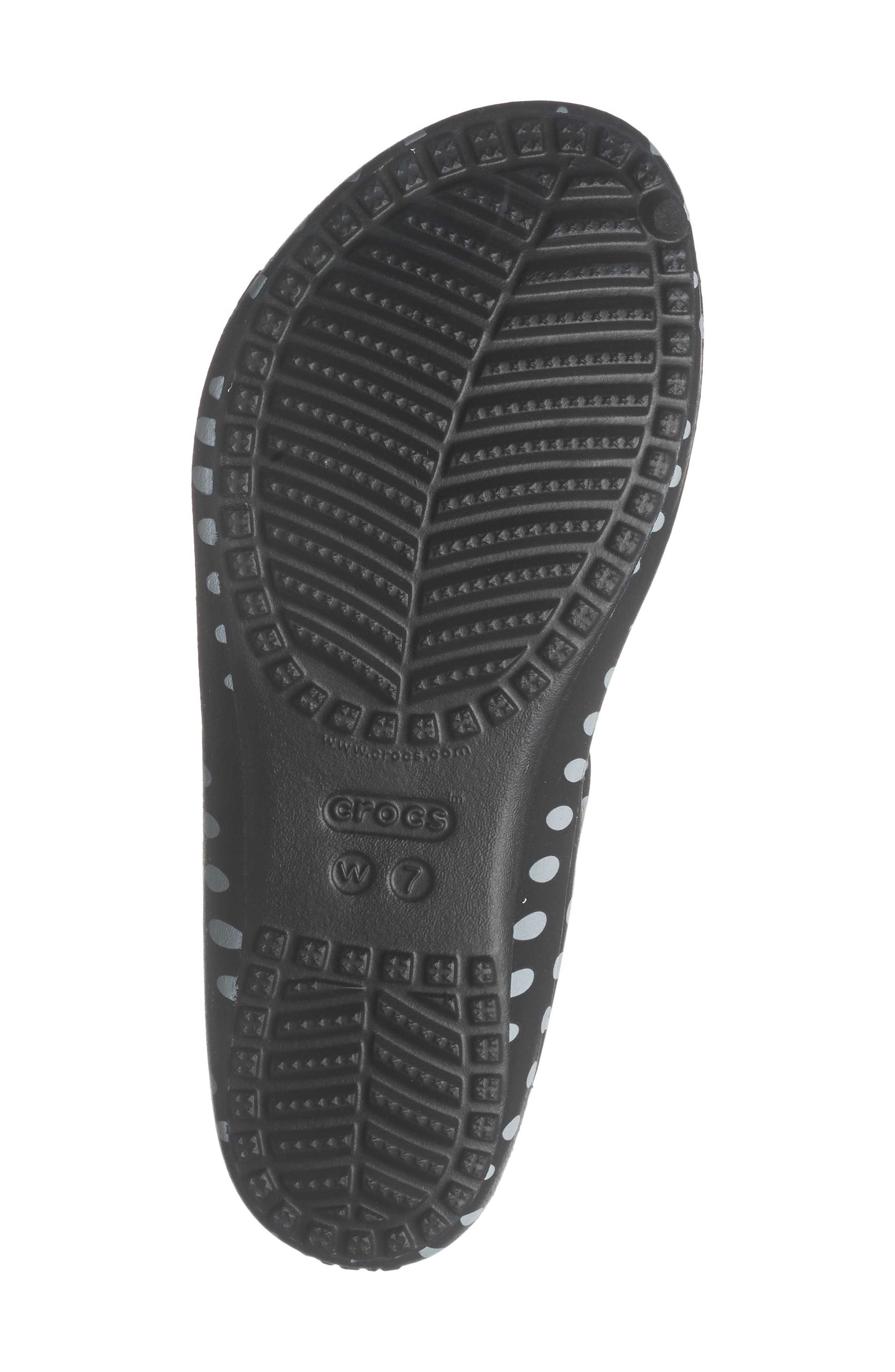 CROCS Kadee II Polka Dot Slide Sandal, Alternate, color, Black
