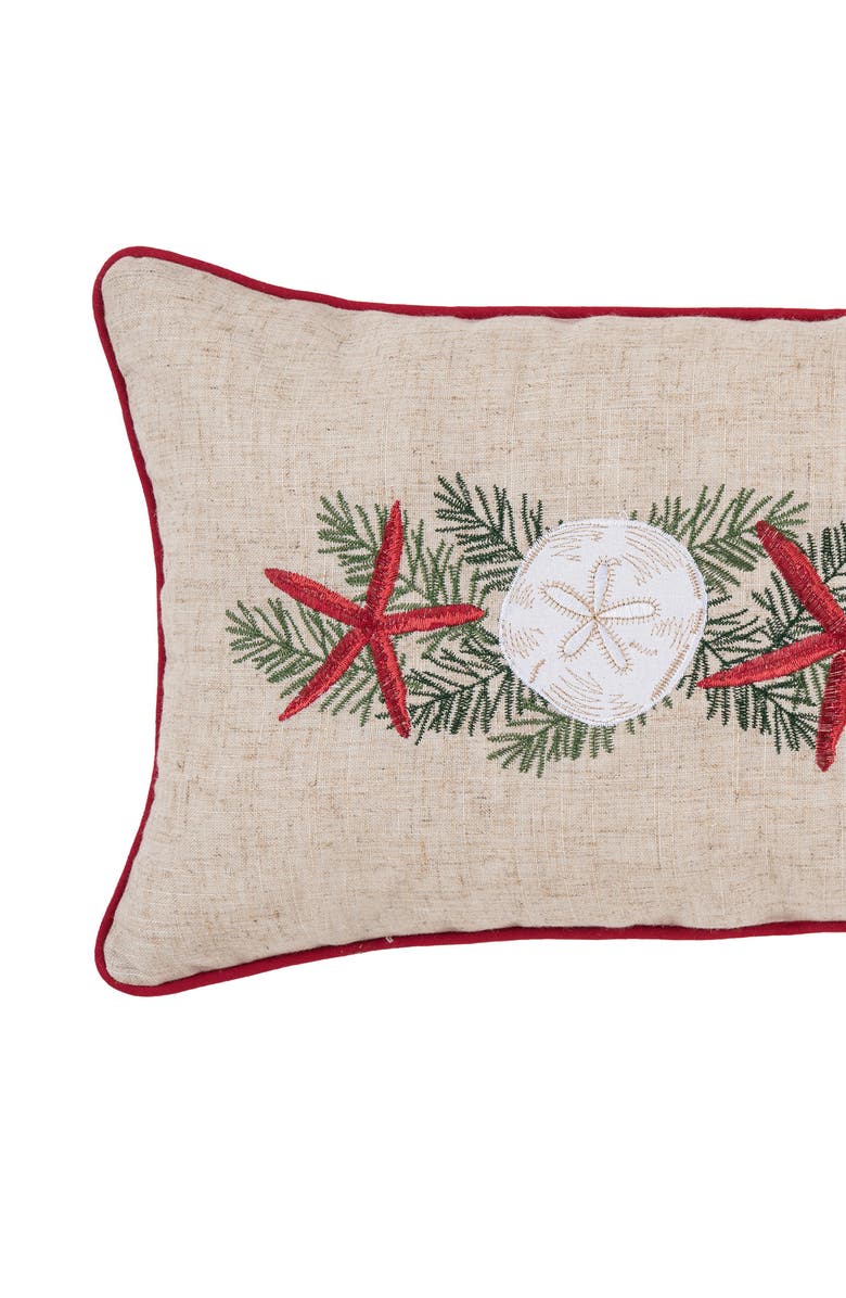 C&F Home Starfish Garland Pillow, Alternate, color, Beige