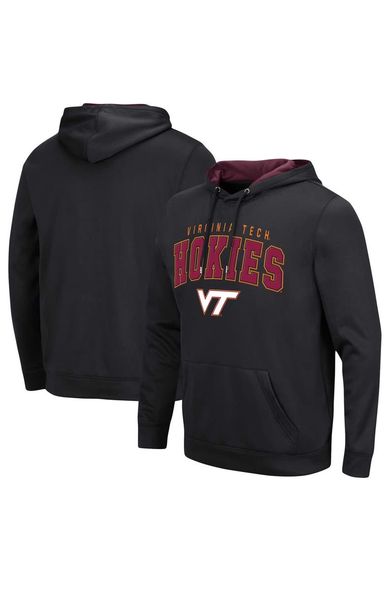 COLOSSEUM Men's Colosseum Black Virginia Tech Hokies Resistance Pullover Hoodie, Main, color, Black