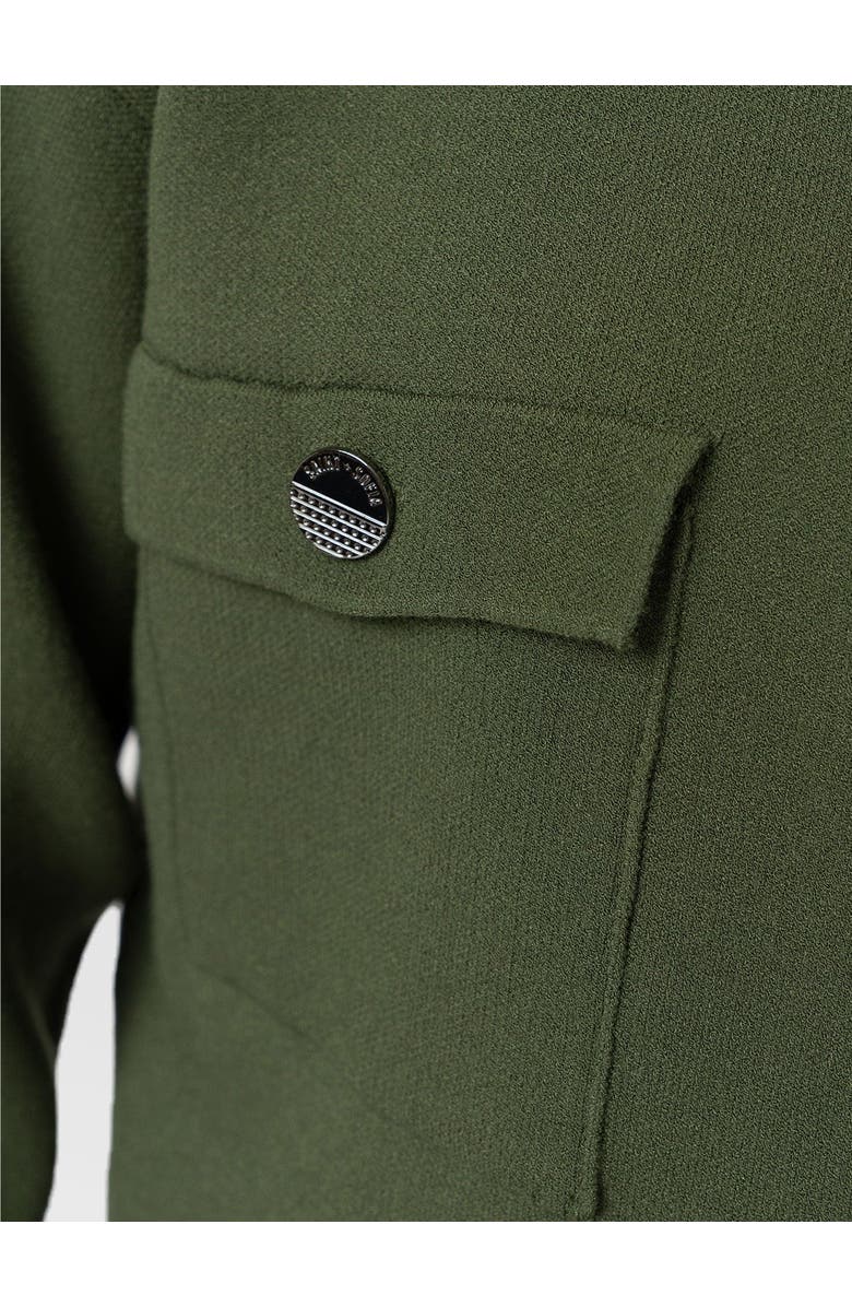 Saint + Sofia Maeva Knit Jacket, Alternate, color, Khaki