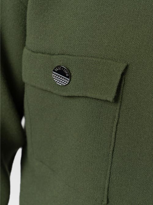 Saint + Sofia Maeva Knit Jacket In Green