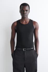 COS Slim Ribbed Cotton Tank Top