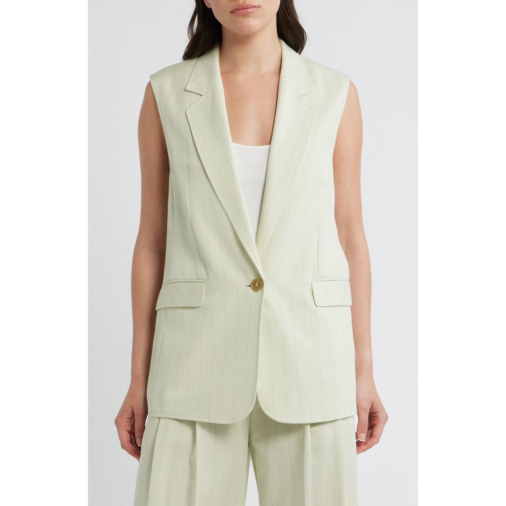 BOSS Orange Sleeveless Vest in Guava Stripe at Nordstrom, Size 10