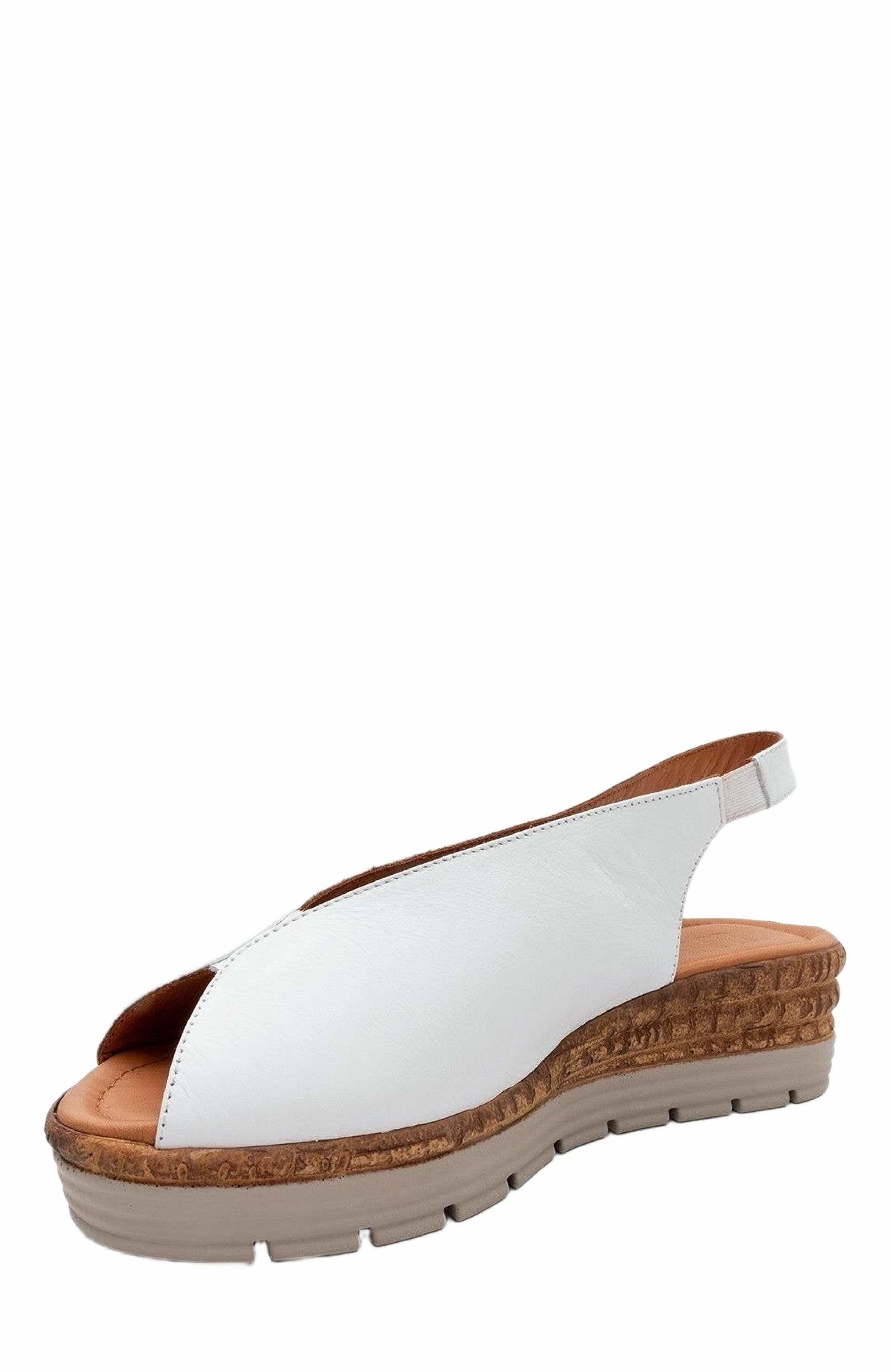 Forever & Always Shoes Blom Leather Platform Sandal, Alternate, color, White Leather