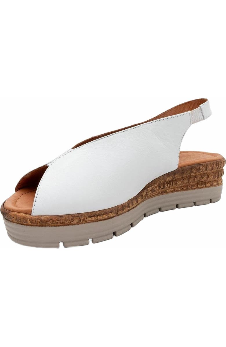 Forever & Always Shoes Blom Leather Platform Sandal, Alternate, color, White Leather