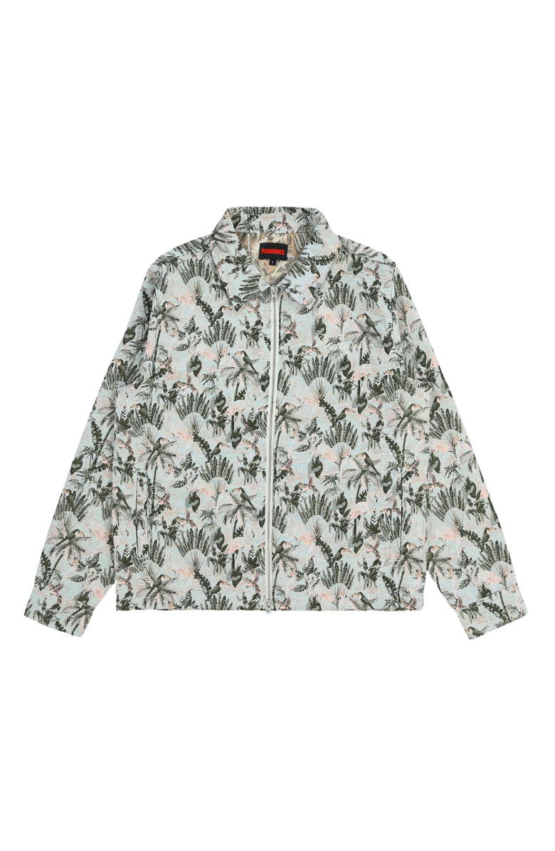 PLEASURES Parrot Jacquard Zip Work Jacket, Alternate, color, 