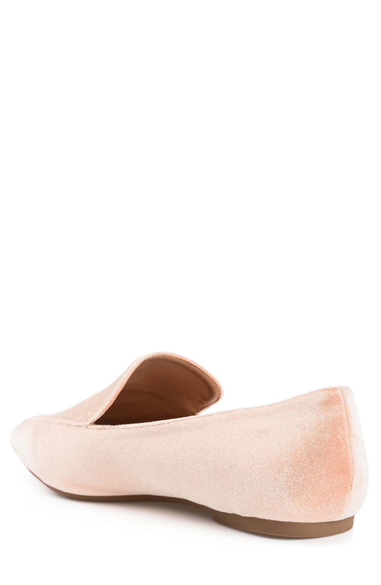 Silas Velvet Loafer, Alternate, color, NUDE