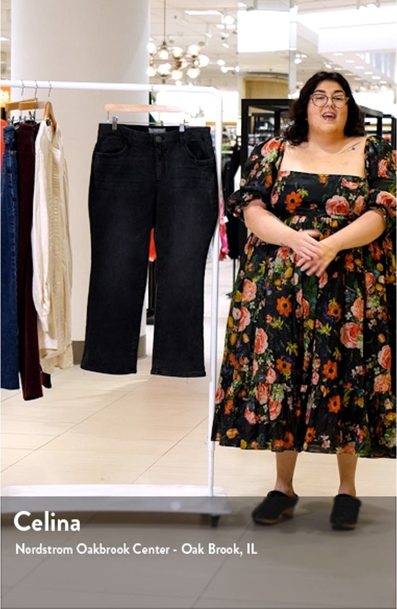 'Ab'Solution High Waist Crop Jeans, sales video thumbnail