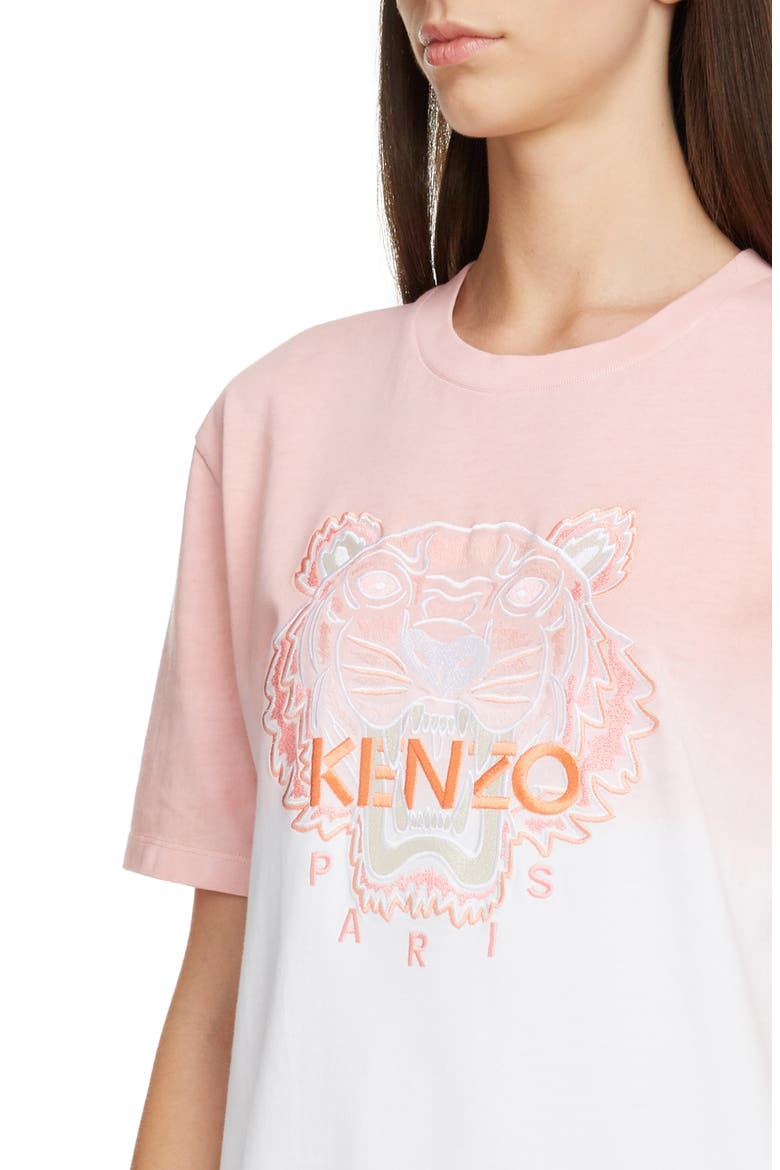 Dip Dye Comfort T-Shirt Dress, Alternate, color, FLAMINGO PINK