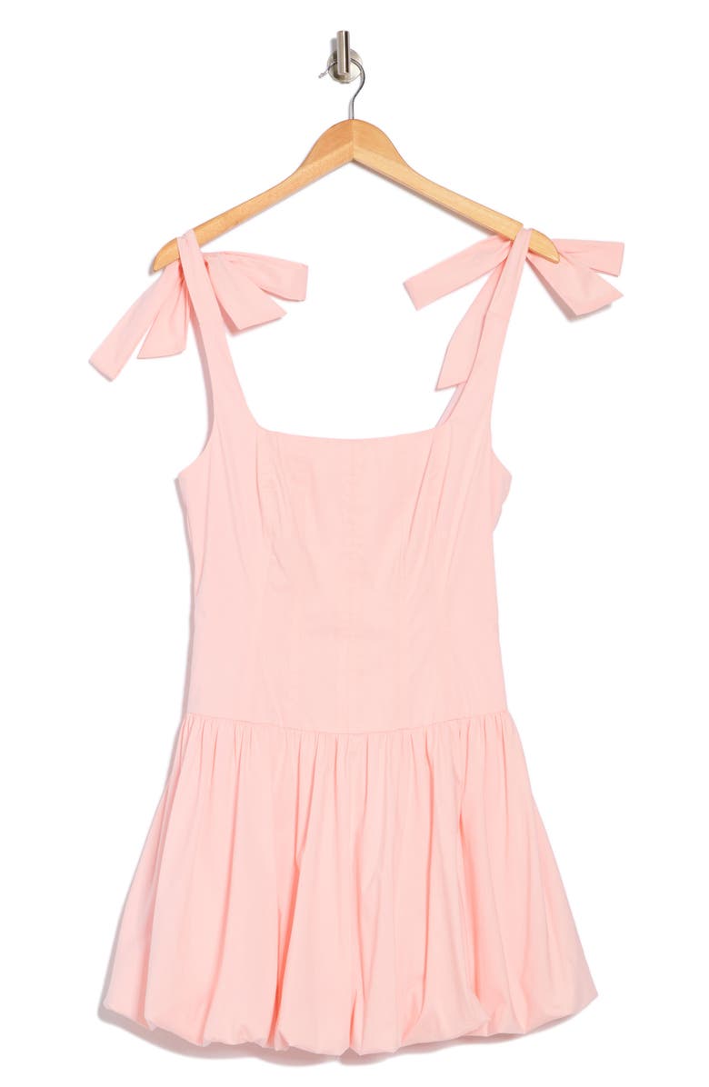 Lush Tie Strap Bubble Dress, Alternate, color, Pink