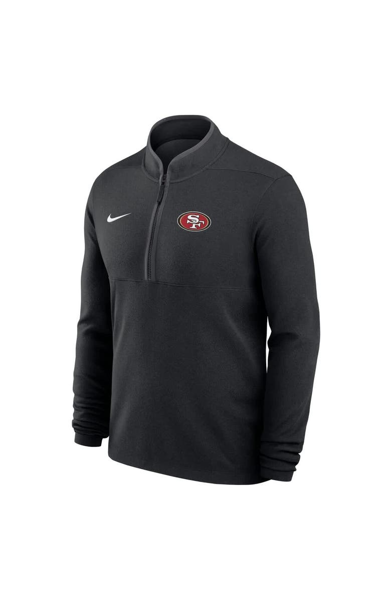 Nike Men's Nike Black San Francisco 49ers Lightweight Victory Dri-FIT Half-Zip Pullover, Alternate, color, Black