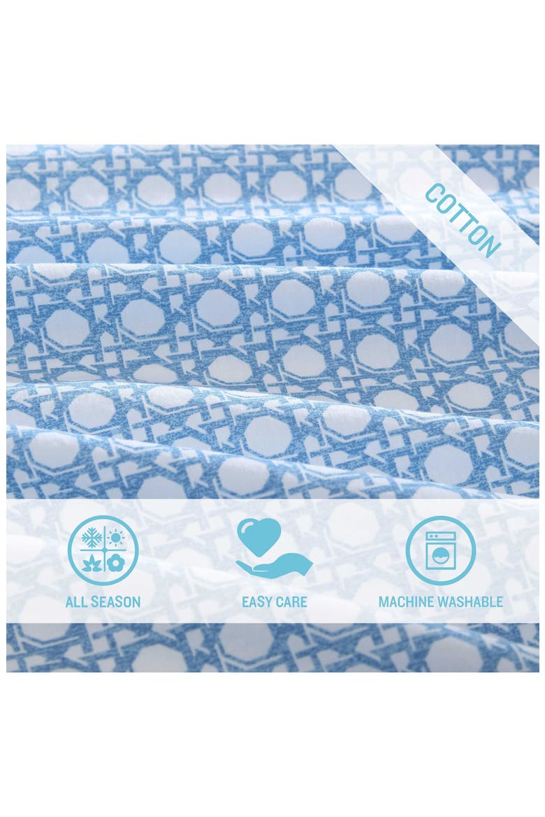 Diamond Isle 4-Piece Sheet Set, Alternate, color, LIGHT / MEDIUM BLUE