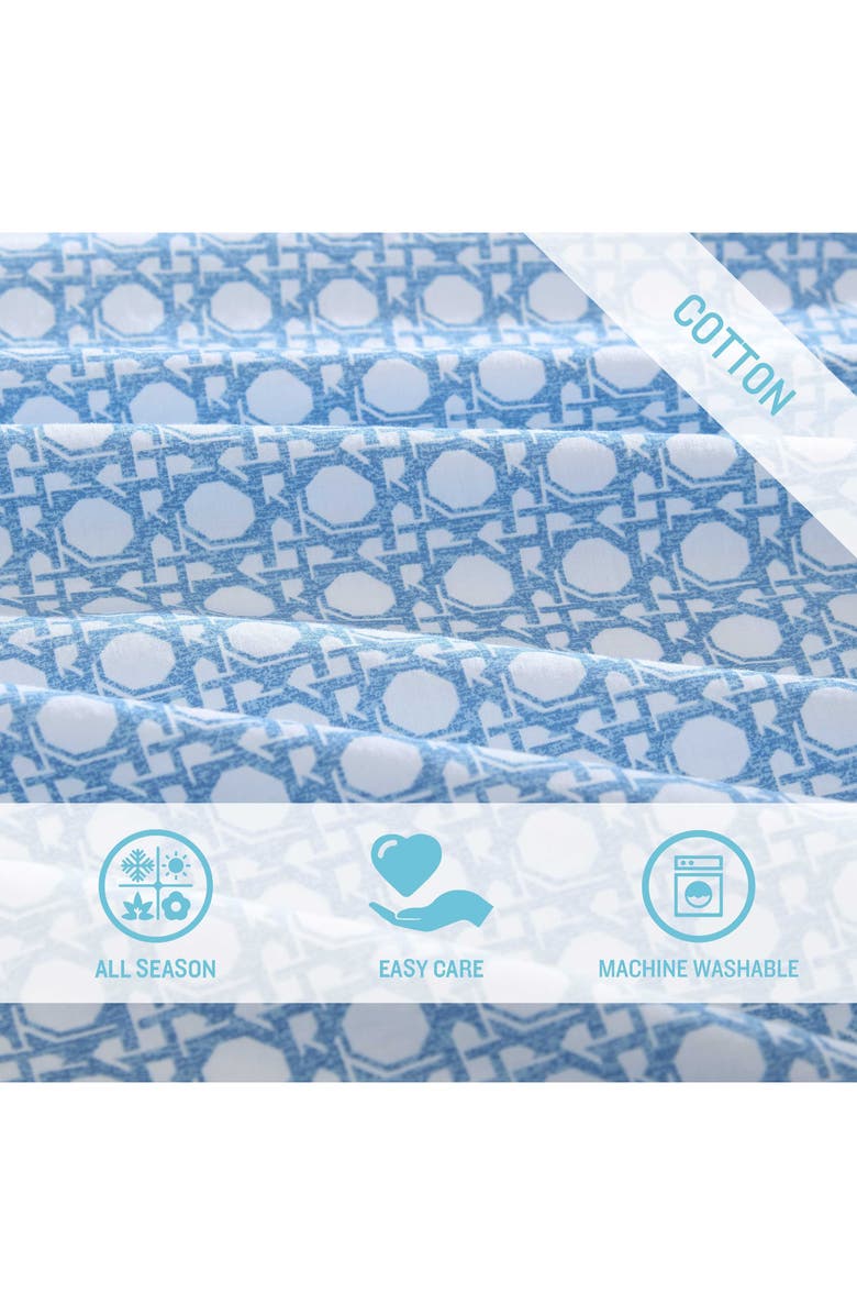 Tommy Bahama Diamond Isle 4-Piece Sheet Set, Alternate, color, Light / Medium Blue