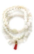 Panacea Set of 3 White Stone Stretch Bracelets