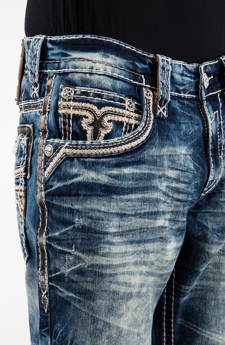 Rock Revival Straight Leg Jeans, Alternate, color, 