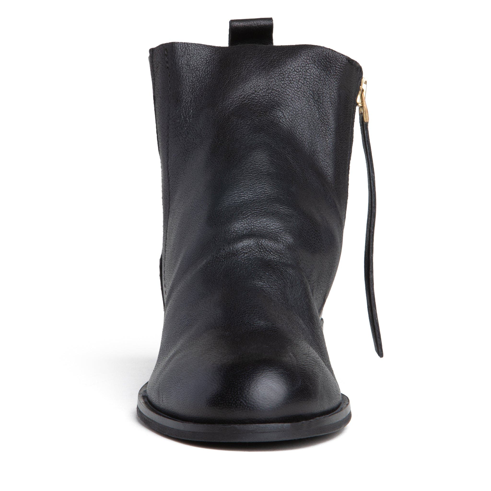 BEAUTIISOLES Renata Leather Bootie, Alternate, color, Black