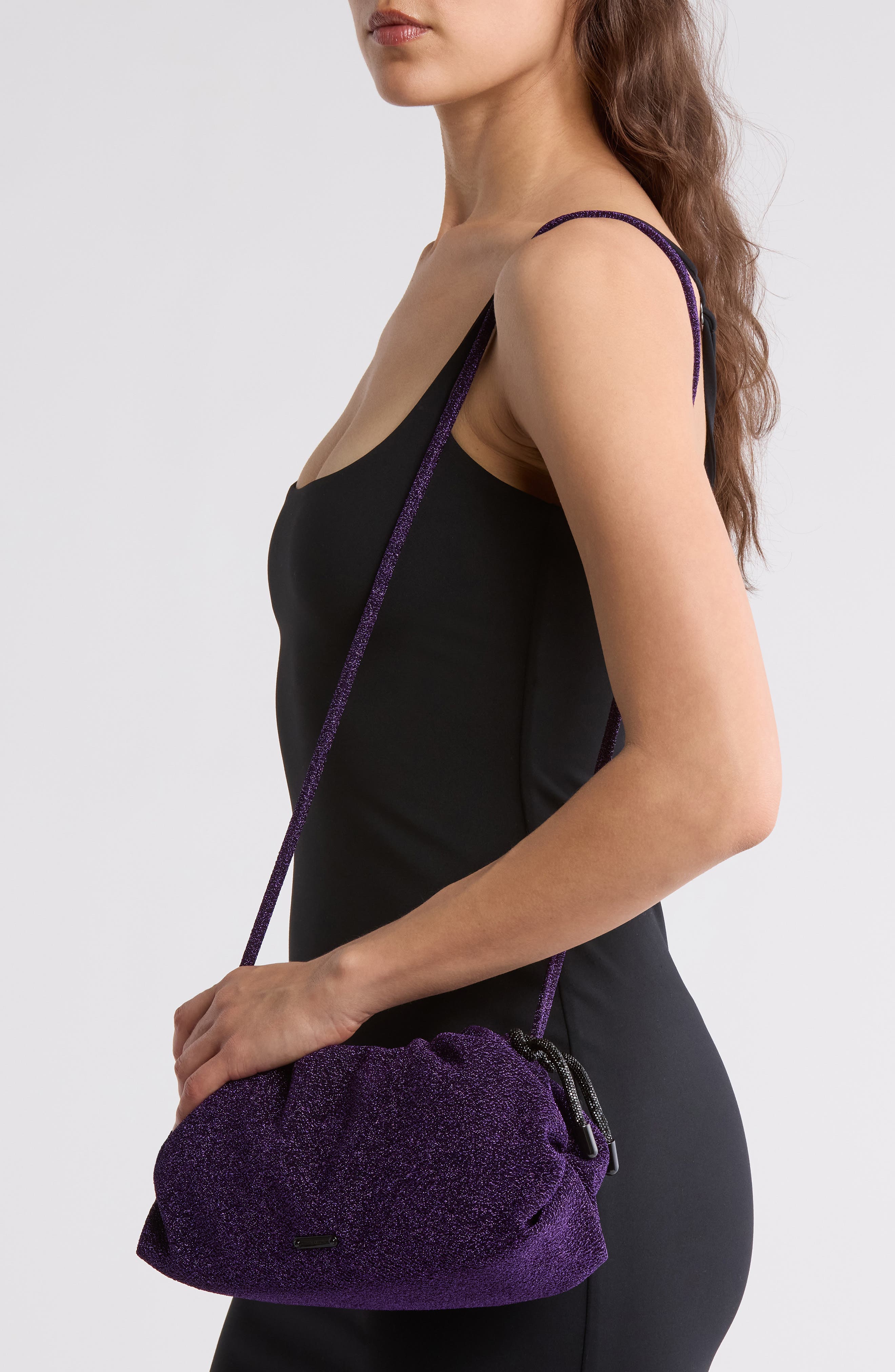 Rebecca Minkoff Tie Me Up Pouch, Alternate, color, Purple