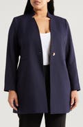 Tahari ASL One-Button Twill Jacket
