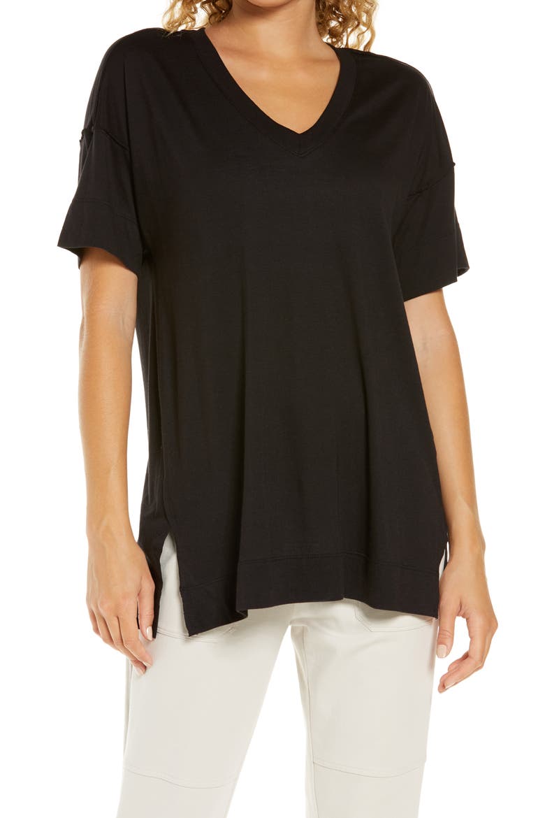All Day Oversize T-Shirt, Main, color, BLACK