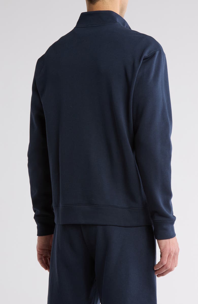 Z by Zella Zone French Terry Quarter Zip, Alternate, color, Navy Eclipse