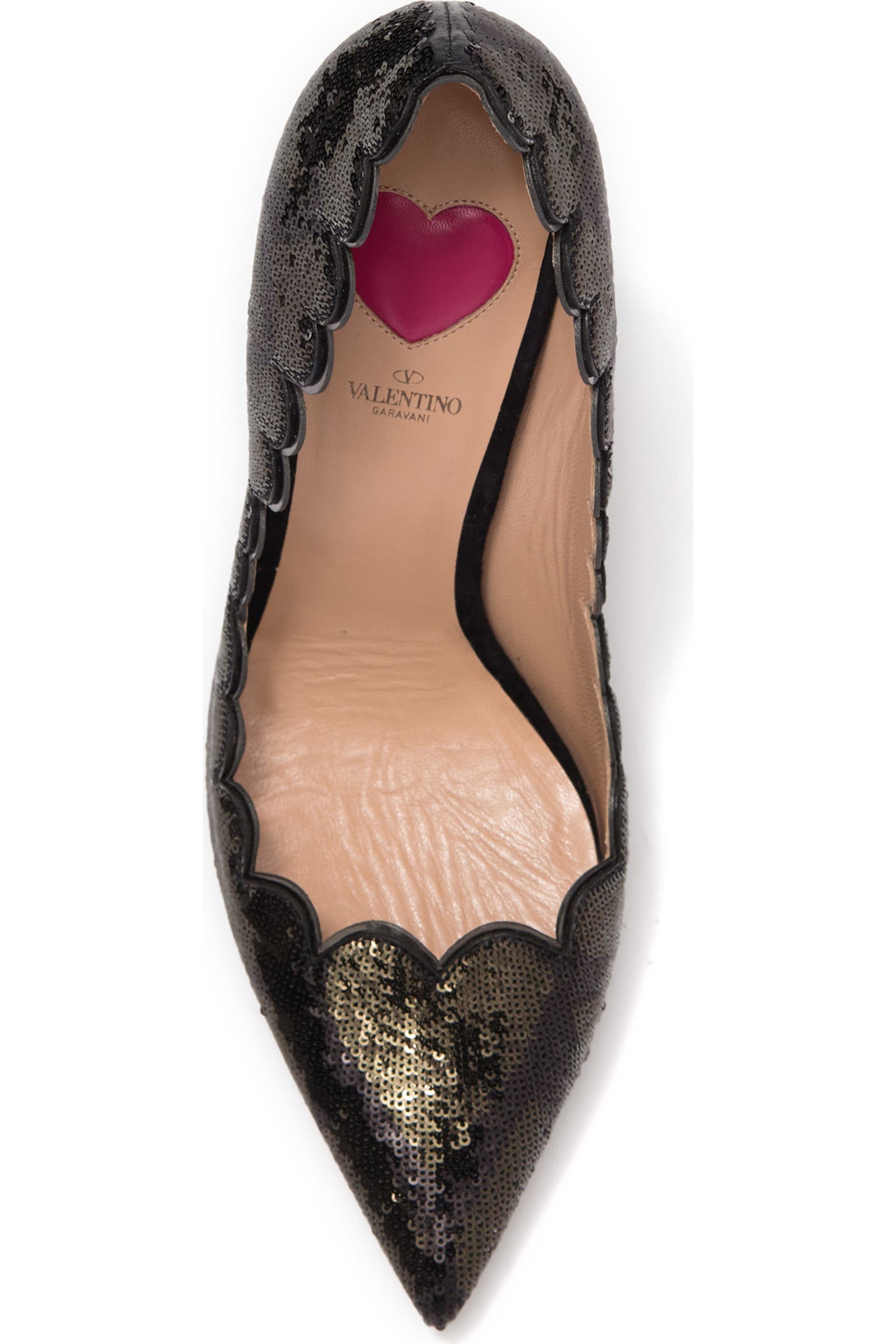Sequion Valentino Garavani Valentino Scalloped Sequion Pump (Women) | Nordstromrack